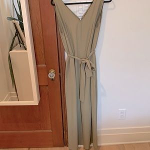 Everlane olive jumpsuit